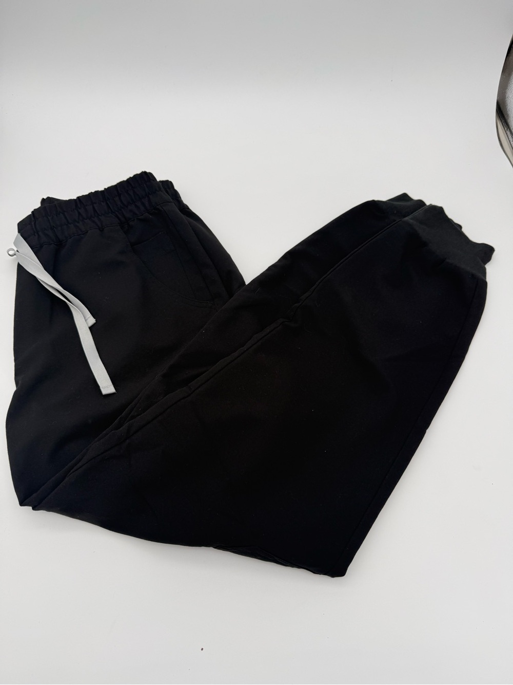 Black Figs Jogger Scrub Pants - Elastic Waist with Drawstring